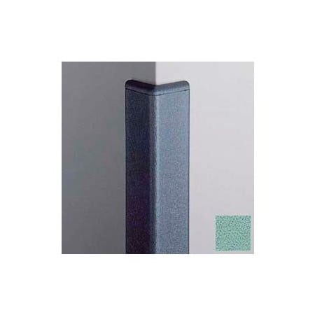 Pawling Surface Mounted Corner Guard 90Deg, 2'' Wings, 12'H W/Caps, Sage GRN CG-20R-12-371